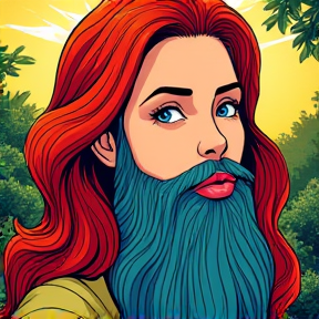 Becky with Her Beard On