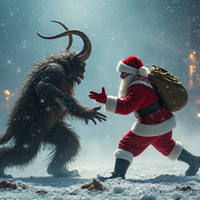 Santa vs Krampus