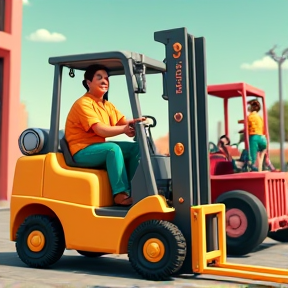 Golden Forklift Serenade