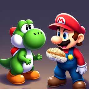 Yoshi Eats Mario