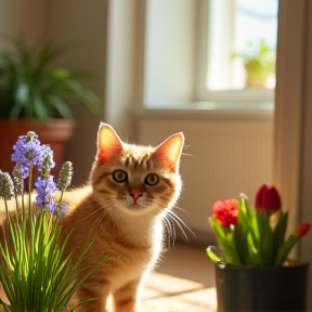 The Cat and the Plumeria