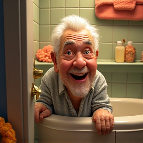 takin a poo with grandpa