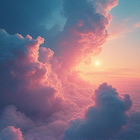 Pink clouds