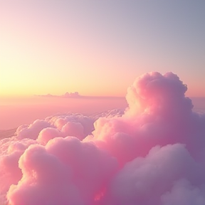 Pink clouds