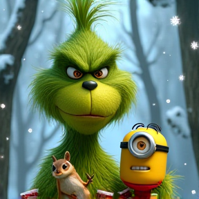 Banana Minion Chipmunk Grinch