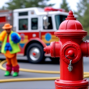 Title: "Engine 8 Crew: The Clowns of Firefighting"