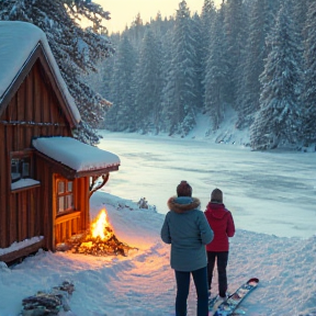 Snowy Echo Lake