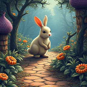 Follow the white rabbit 