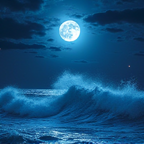 Waves of Moonlit Power