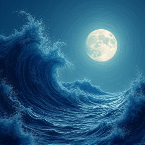 Waves of Moonlit Power