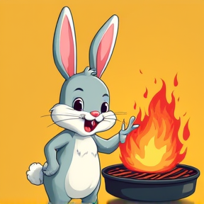 Roasting Bunny Maloney