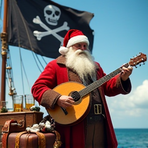 Sailing Santa on the High Seas