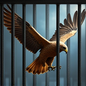 Jailed Hawk