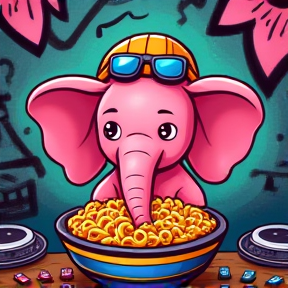 Pink Elephant n' Macaroni Cheese