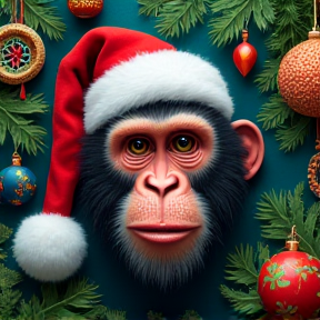 Baboons Christmas