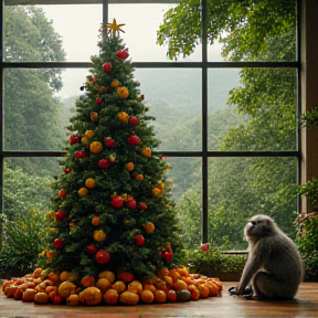 Baboons Christmas