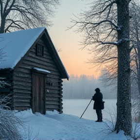 Engler i snøen