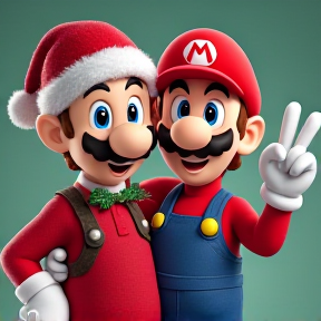 Luigi e Mário são amigos de Natal