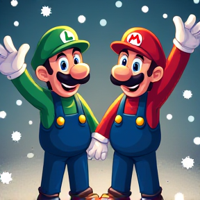 Luigi e Mário são amigos de Natal