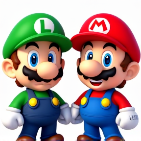 Luigi e Mário são amigos de Natal