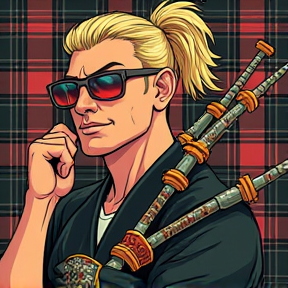 Scottish Virus and the Blonde Mullet Hero