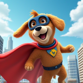 Super hero dog named gus 