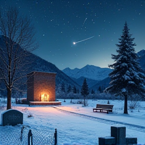 Cemeteries Winter Voices