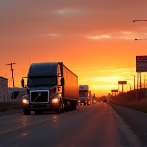 Trucks on the Highway