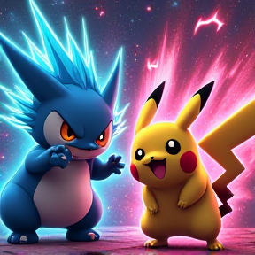 Glalie y Pikachu