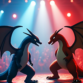 El Combate Boxeo Greninja De Ash Ketchum Vs. Charizard De Alain