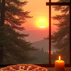 Sundowner Pizza im schönblick