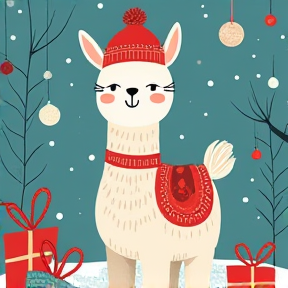 Frosty the Alpaca