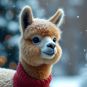 Frosty the Alpaca