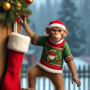 Tis monkeymans Christmas 