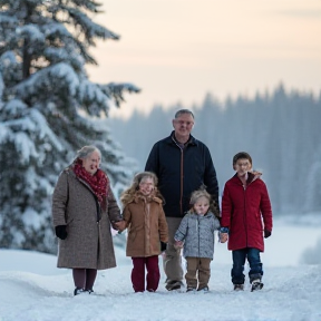 Familienfest in der Weihnachtszeit