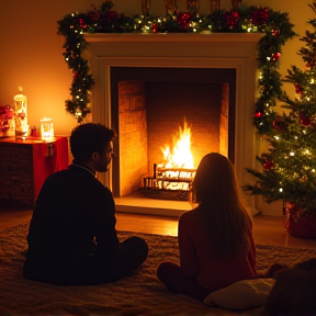 Familienfest in der Weihnachtszeit