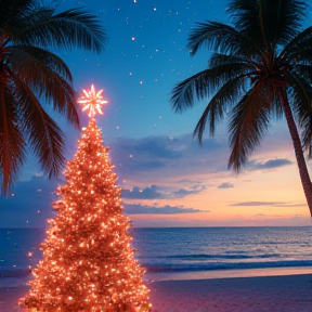 Playa y Navidad