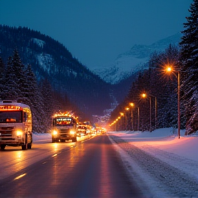 feier auf autobahn weihnachten