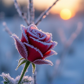 Frozen Rose