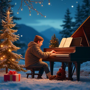 White Christmas lullaby 