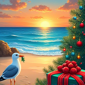 Christmas with a Seagull