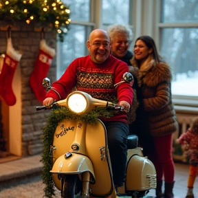 Mopeds unterm Weihnachtsbaum