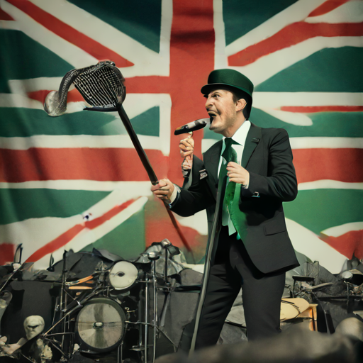 Mark Zingt Met Zijnen Steenkolen Engels