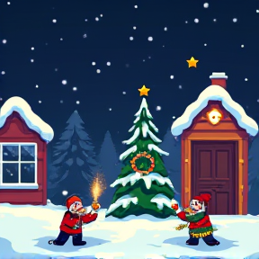 Pixel Sleigh Showdown