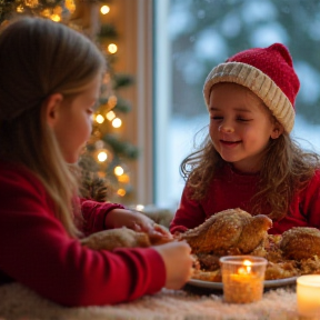 Die Herzfelds feiern Weihnachten