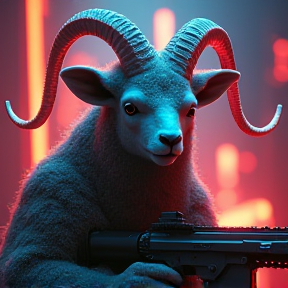 A Lamb in a Minigun