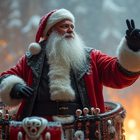 Heavy Metal Santa