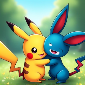 Pikachu Dating My Lucario