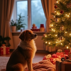 Lustige Weihnacht mit Freunden