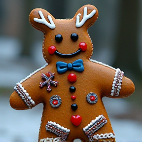 In der Weihnachtsbäckerei und Rudolph